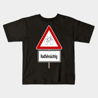 Radfahrsüchtig Kids T-Shirt